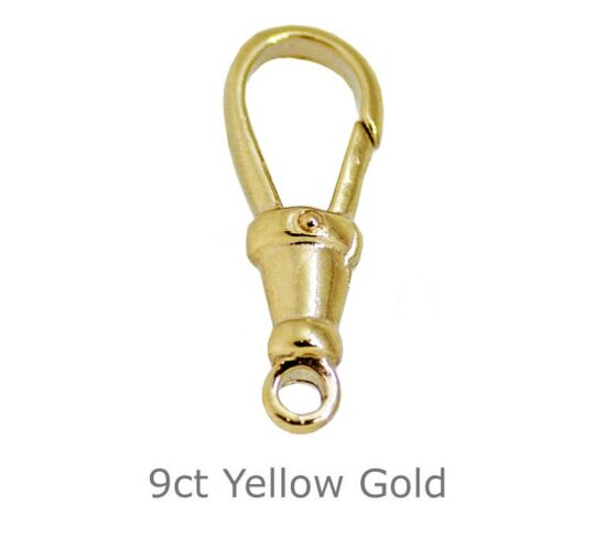 9CT YELLOW GOLD SWIVEL ALBERT CLASP | FIXED LOOP 20.00MM